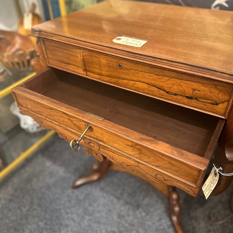 Biedermeier Sewing Table, South German 1820-30 gallery