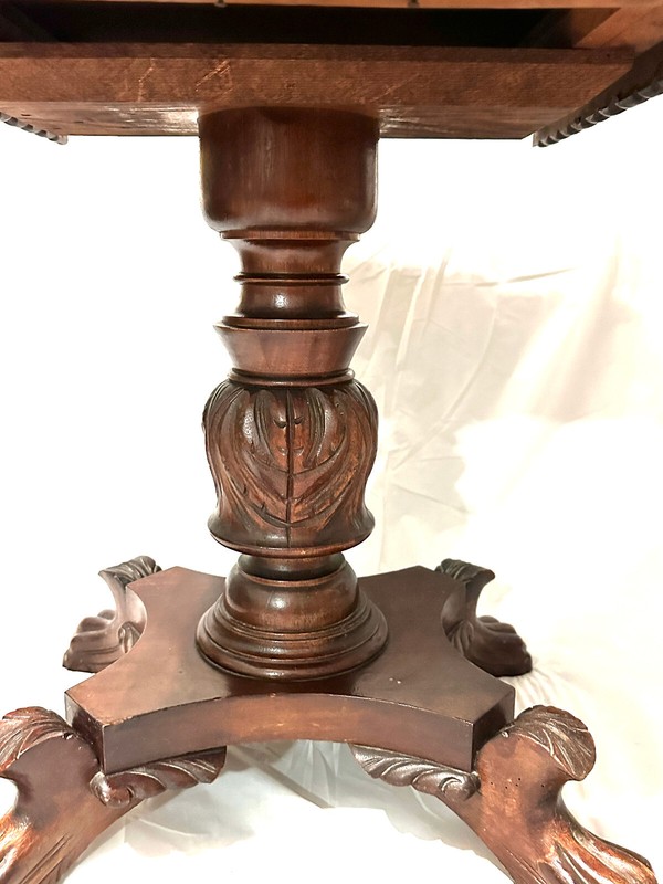 Mahogany Federal Pedestal Philadelphia Work Table gallery