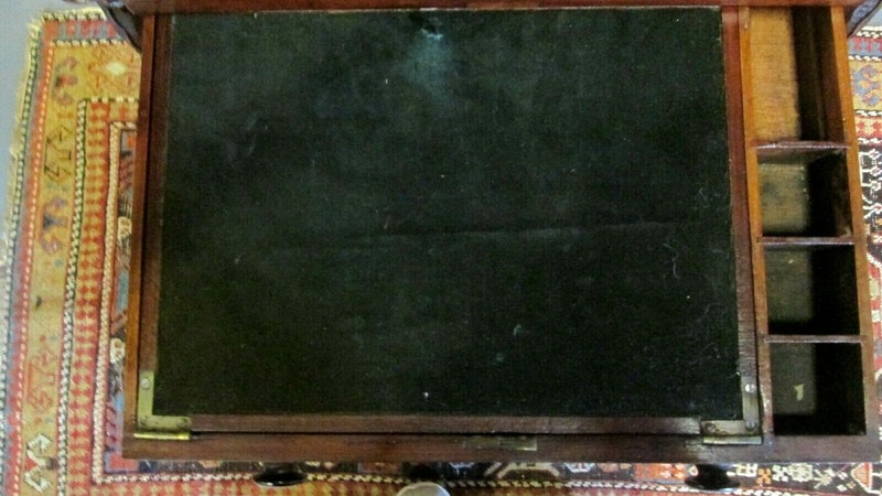 RARE CIRCA 1810 FEDERAL SALEM ANTIQUE STAND ATTRIBUTED TO WILLIAM HOOK BARGAIN ! gallery