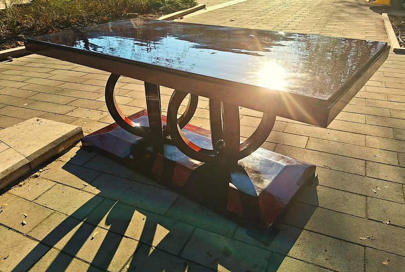 Art deco dining table for 8 persons gallery