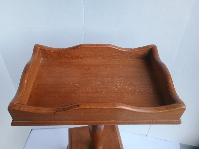 Wood Phone, Plant, Sewing Vintage Art Deco 50's Table telephone stand Made Japan gallery
