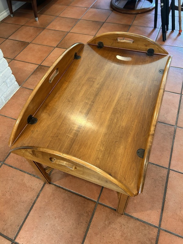Ethan Allen Collection Chippendale Style Maple Butler’s Tray Coffee Table gallery