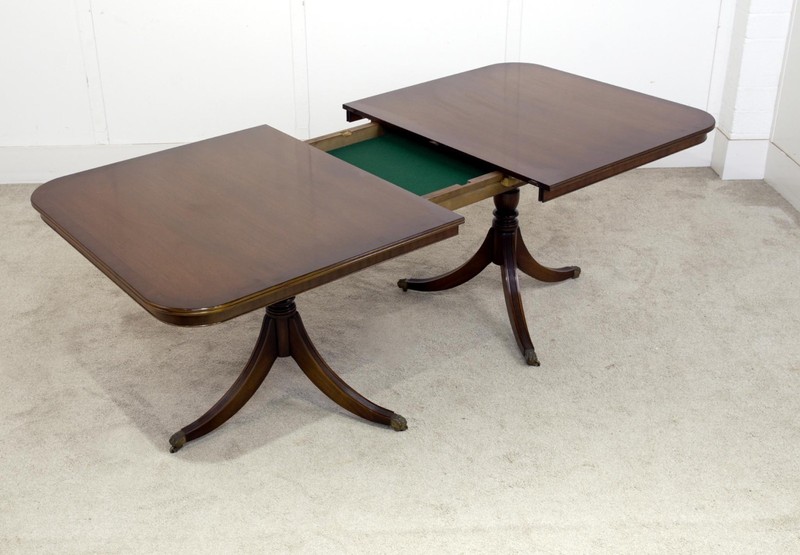 Regency Dining Set Pedestal Table and 8 Chairs Mahogany gallery
