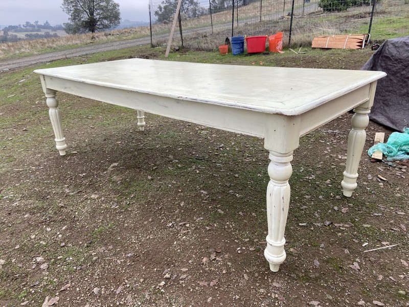 Antique Rustic Pine Farmhouse Shabby Chick Dining Room Kitchen Table gallery