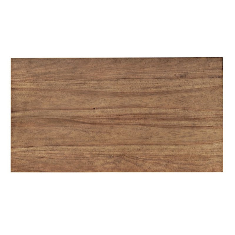 Claremont 48" Transitional Rustic Wood Coffee Table with Wheels gallery