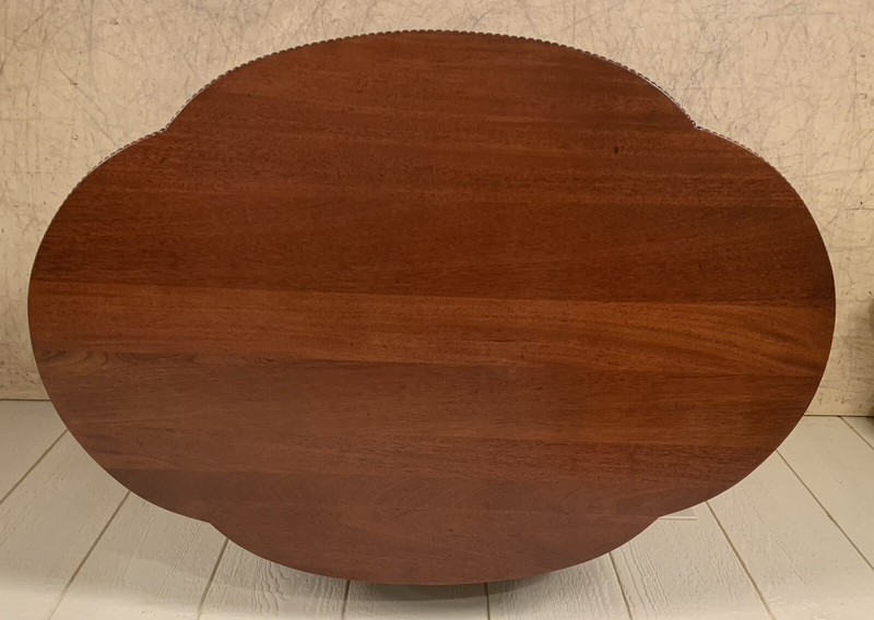 Antique Mahogany Shaped Lamp Table gallery