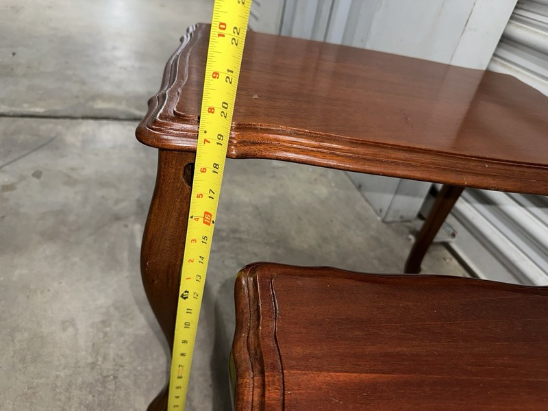 Two Antique French Coffee Side Tables gallery