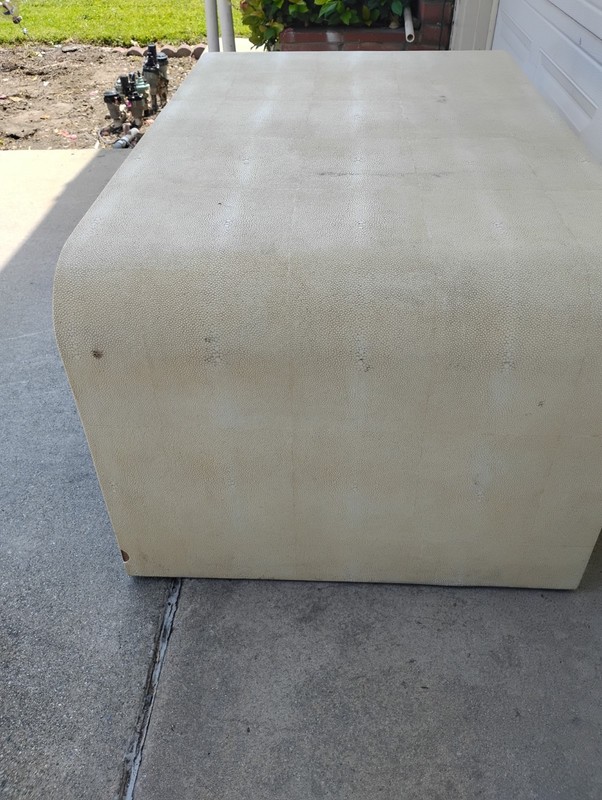 Rare Vintage In The Style Karl Springer 1980 Shagreen Table gallery