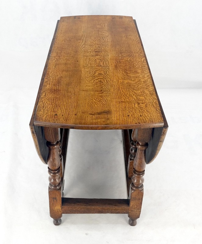 Solid Tiger Oak Oval Drop Leaf Gate Leg Dining Table Clean! gallery