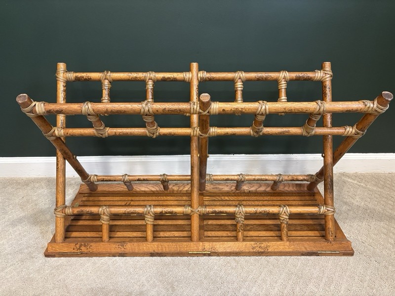 Vintage McGuire Oak Folding Table gallery