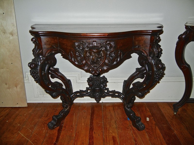 Antique Belter Rococo Rosewood Pier Table 1800’s