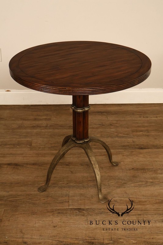 Theodore Alexander Pair Of Round L'Usine Bistro Accent Tables gallery