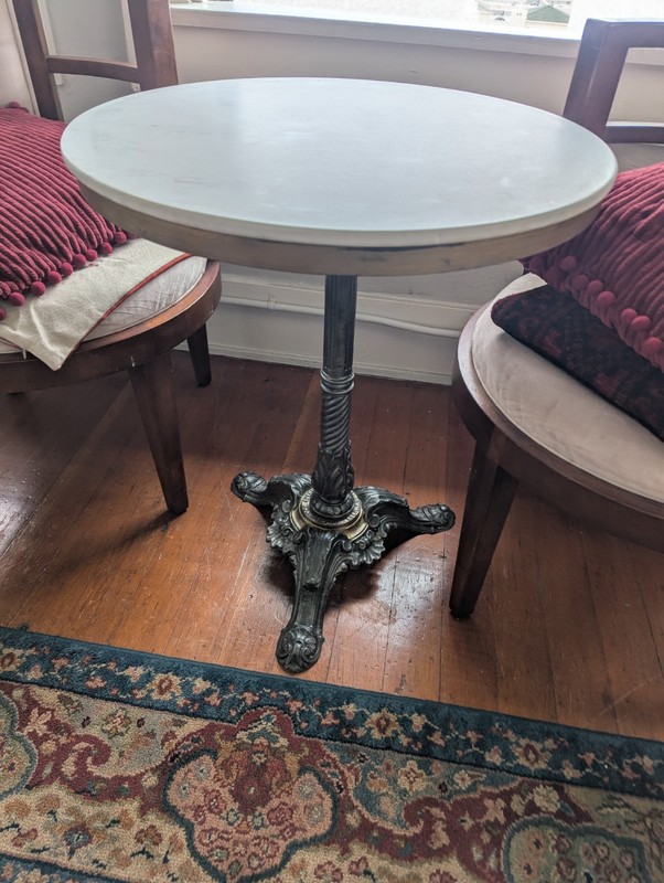 Museum-Grade Pierre Ouvrier & E. Ringuet Paris Bistro Table Rare WWII Survivor