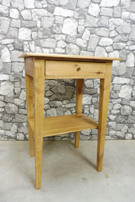 Antique Wooden Pine wood Coffee Table Bedside Cabinet Small Table around 1880