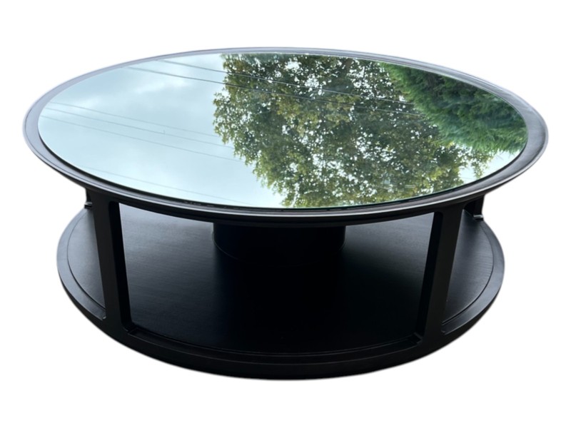 1960s Mid-Century Modern Round Coffee Table by Dunbar Berne Co.