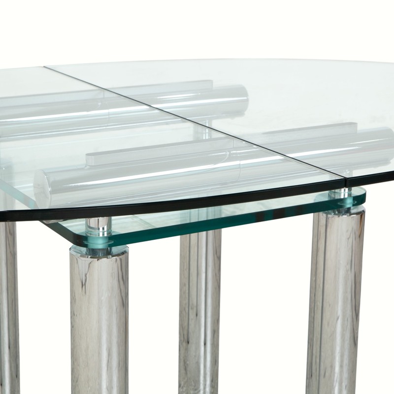 Draenert Glass Dining Table Silver gallery