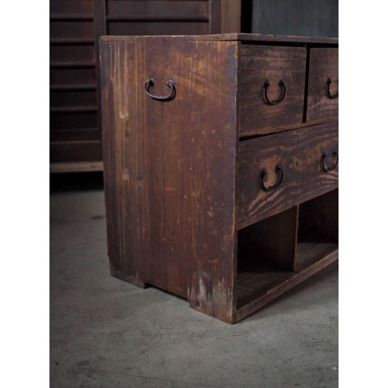 Japanese Edo Period Wabi-Sabi Drawer Koro-ten Exhibition Used gallery