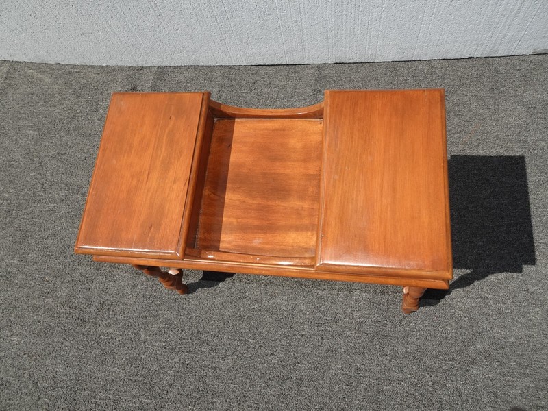 Vintage French Country End Table w Two Compartments gallery
