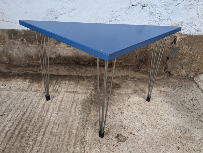 Vintage Table Fritz Hansen Retro Side Table Post Modern Pin Age Denmark 80s gallery