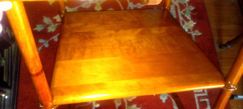 Heywood Wakefield, side table, beautiful birch? 1950s LOCAL PICK UP gallery