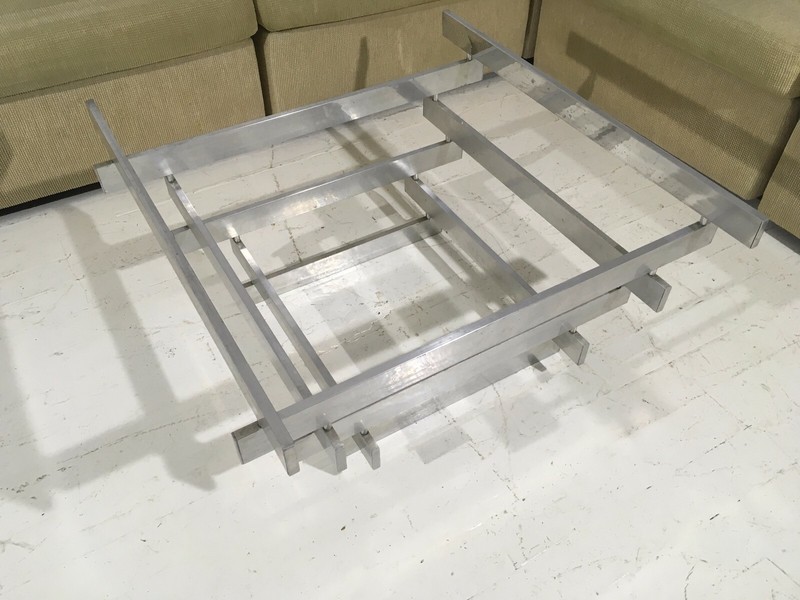 Original Paul Mayen Habatat Aluminum Cocktail Table 60's Mid Century Modern