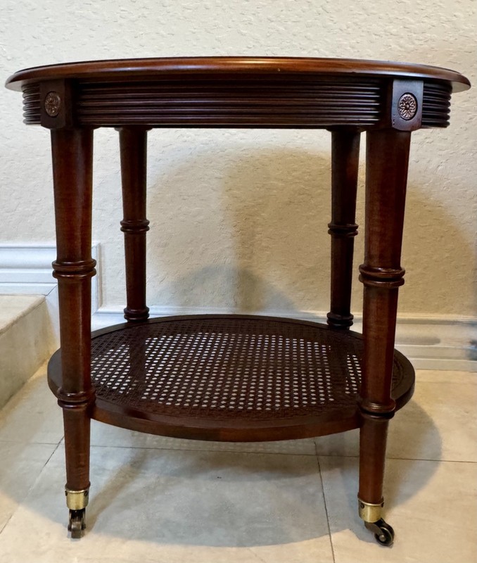 Ethan Allen British Classics Freeport Accent Oval End Table