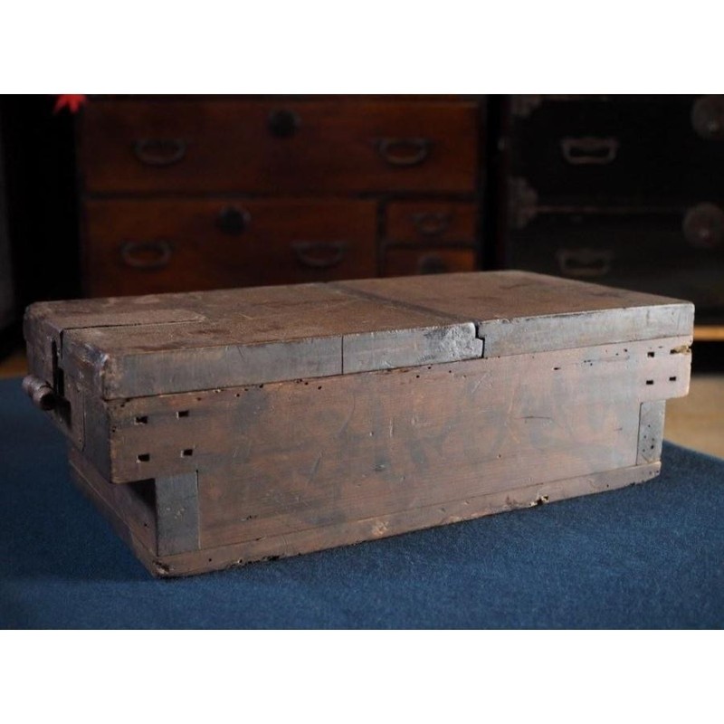 Antique Edo Period Coin Box Koro-ten D Size Japan Used 10cm (3.9in) gallery