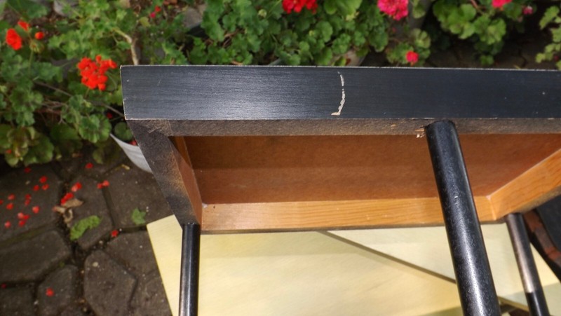 Very 1950s Mid Century Modern Pair 2 Tier Tri-Angle & Square Step End Tables gallery