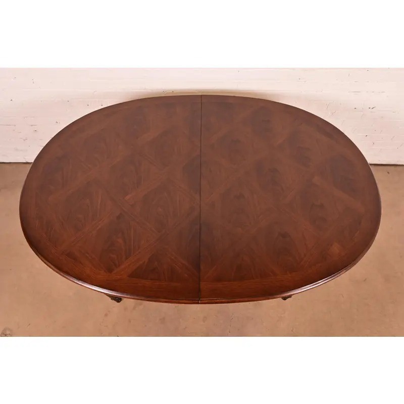 Karges French Regency Louis XVI Walnut Extension Dining Table, Newly Refinished gallery