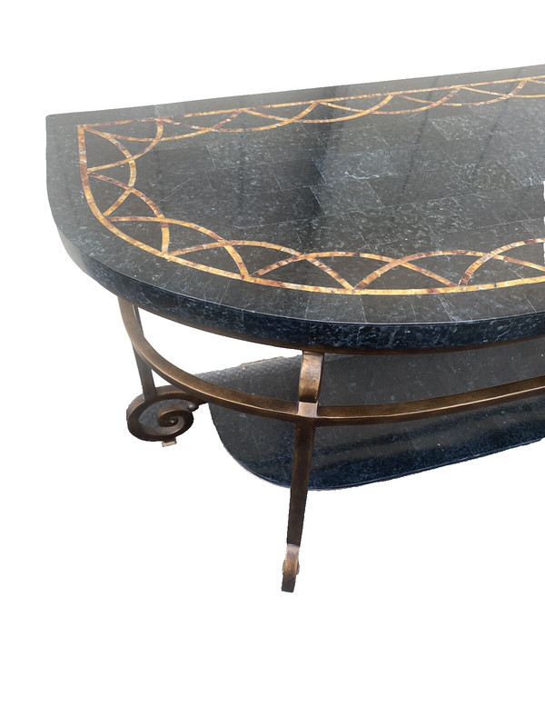 65584 Decorator Marble Top Console Table Stand Sideboard Server gallery