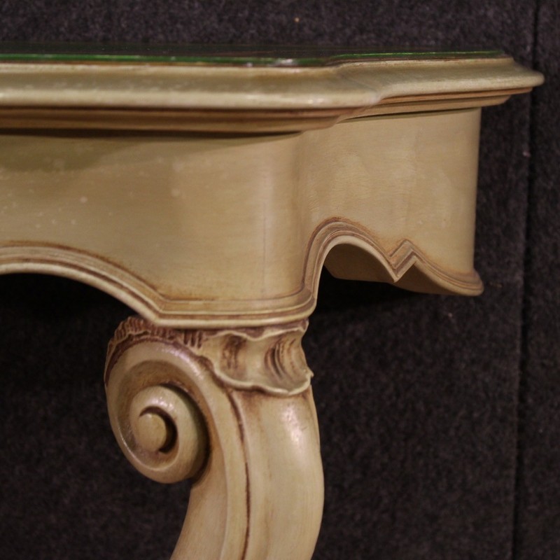 Italian console lacquered painted antique style furniture table 20th century gallery