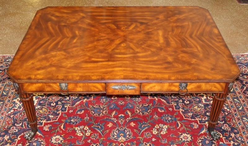 Theodore Alexander Althorp Mahogany Regency Style Cocktail Coffee Table
