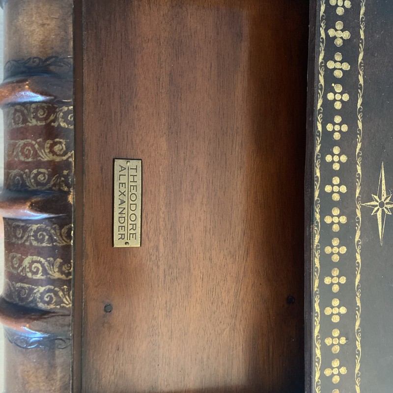 Theodore Alexander Scholars Book End Table With 6 Drawers Large Size-Rare gallery