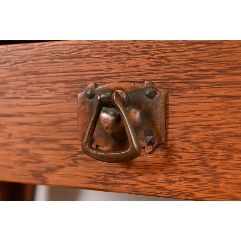 Limbert Antique Mission Oak Arts & Crafts Desk or Library Table, Circa 1910 gallery