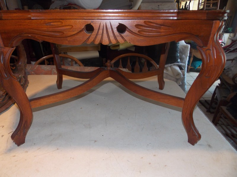 Walnut Mahogany Carved Inlaid Coffee Table (RP-CT71) gallery