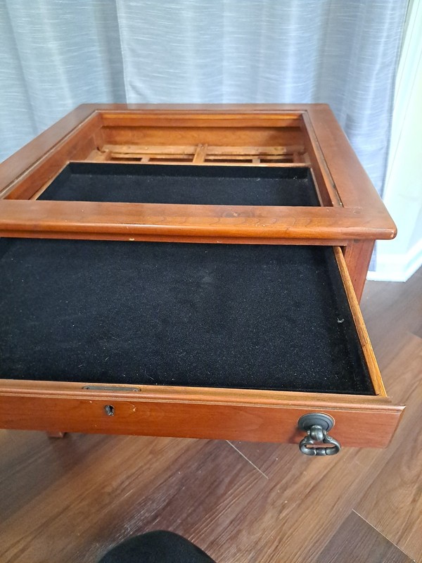 Lexington Bob Timberlake Wooden Display End Table -No Glass- AS IS gallery