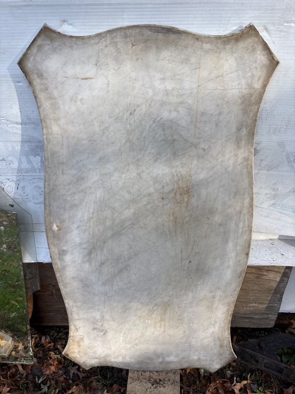 Antique Replacement White Etched 19.5” x 35.5” Marble Top gallery