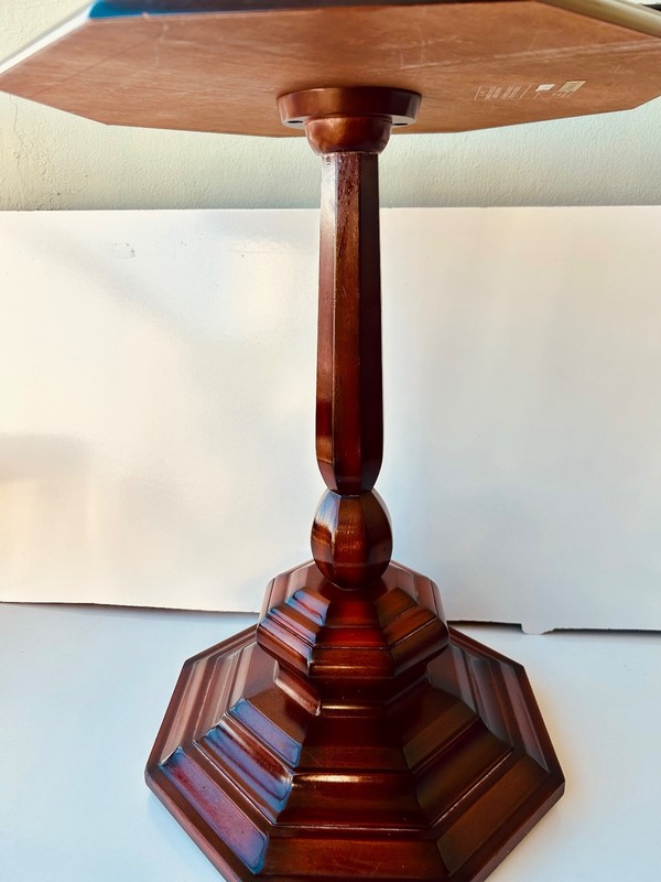 Bombay Company Vintage Pedestal Accent Table With Ceramic Top gallery