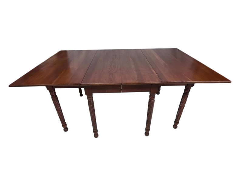Vintage H Willett Drop Leaf Dining Table Gateleg Solid Wood 71×44 Refinished