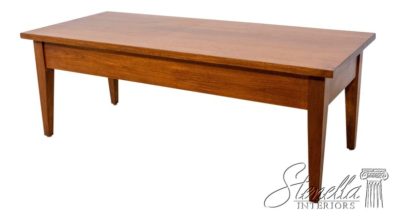 F70290: Bench Made Walnut Primitive Coffee Table
