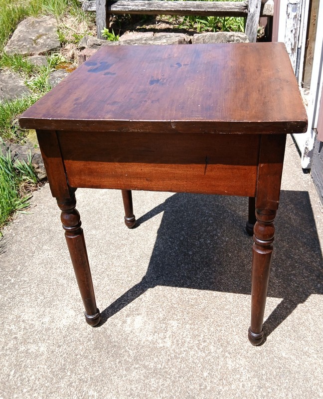 Antique Stand with One Drawer 1870s gallery