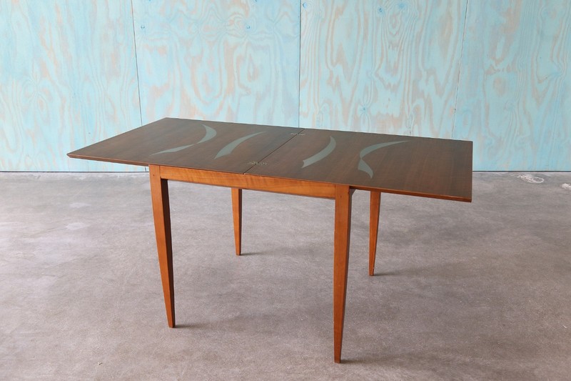 Bertha Schaefer (Attr) for Singer & Sons Flip Top Dining Table MCM 1950s