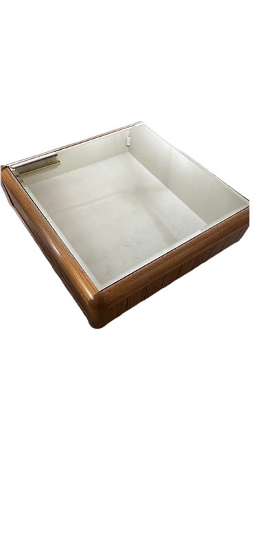 Mid Century Modern Lou Hodges Attributed Coffee Table Tiered End Table Post MCM gallery