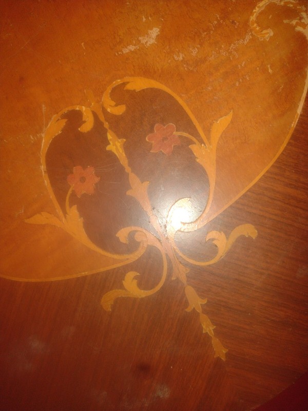 Beautifully Carved Antique Coffee Table. gallery