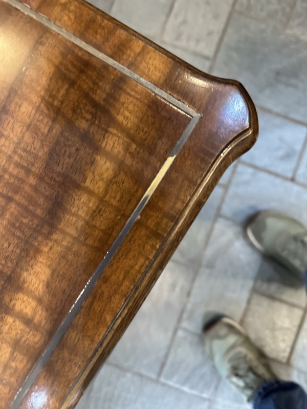 Heavy Pick Up Only, KARGES Neoclassical Brass Base Cocktail Occasional Table gallery