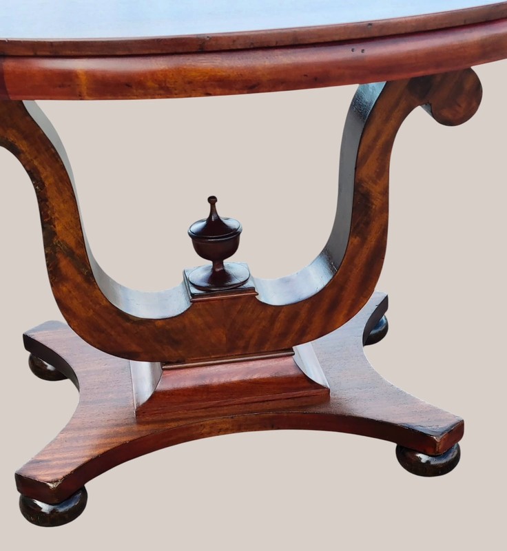 American Empire Solid Mahogany Center Table / Foyer Table gallery