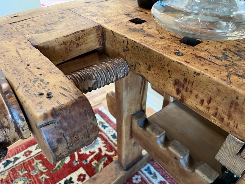 Vintage Custom Italian Carpenters Workbench gallery