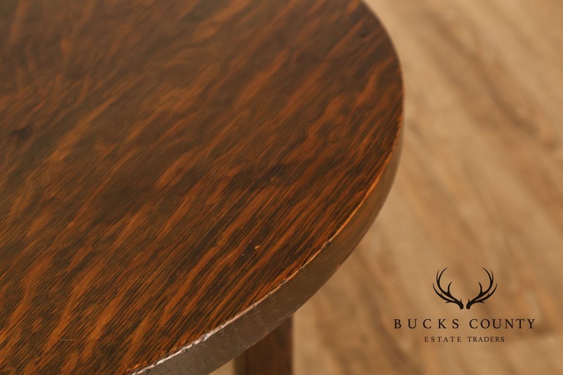 Limbert Mission Quartersawn Oak Round End Table gallery