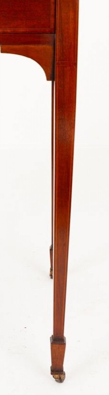 Sheraton Revival Desk Inlay Writing Table 1890 gallery