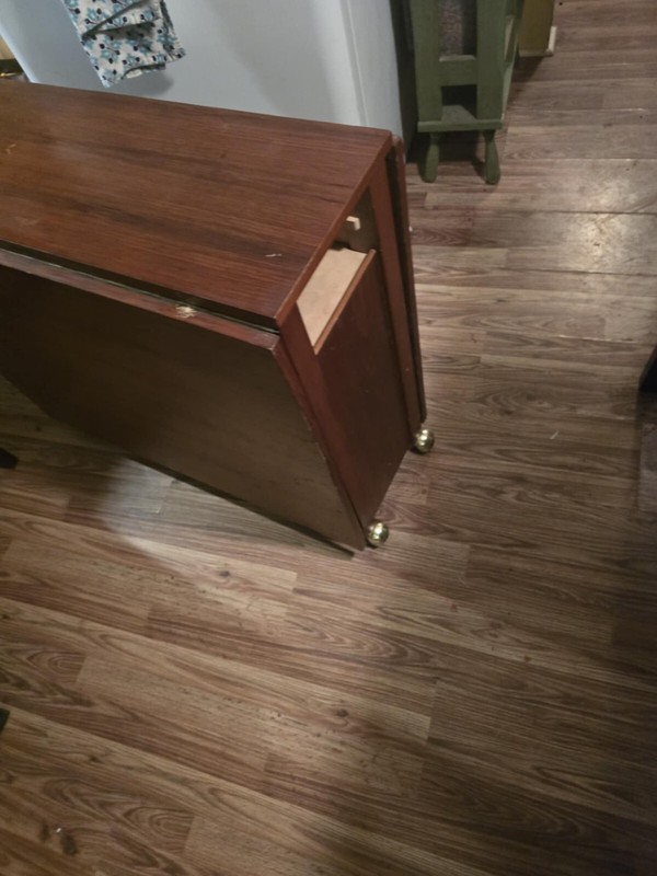 vintage romanian drop leaf table with folding chairs inside very rare gallery